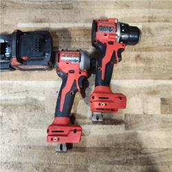 HOUSTON LOCATION - AS - IS Milwaukee 2 Tool Combo Kit W/ (2) Battery & Charger