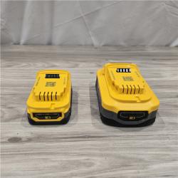 AS-IS Dewalt 20V MAX POWERSTACK Lithium-Ion Batteries and Charger Starter Kit (1.7 Ah/5 Ah) - DCBP315-2C