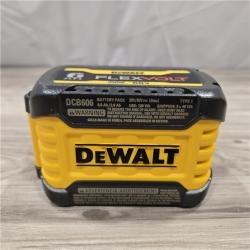 AS-IS DEWALT FLEXVOLT 20V/60V MAX Lithium-Ion 6.0Ah Battery Pack with 6 Amp Output Charger