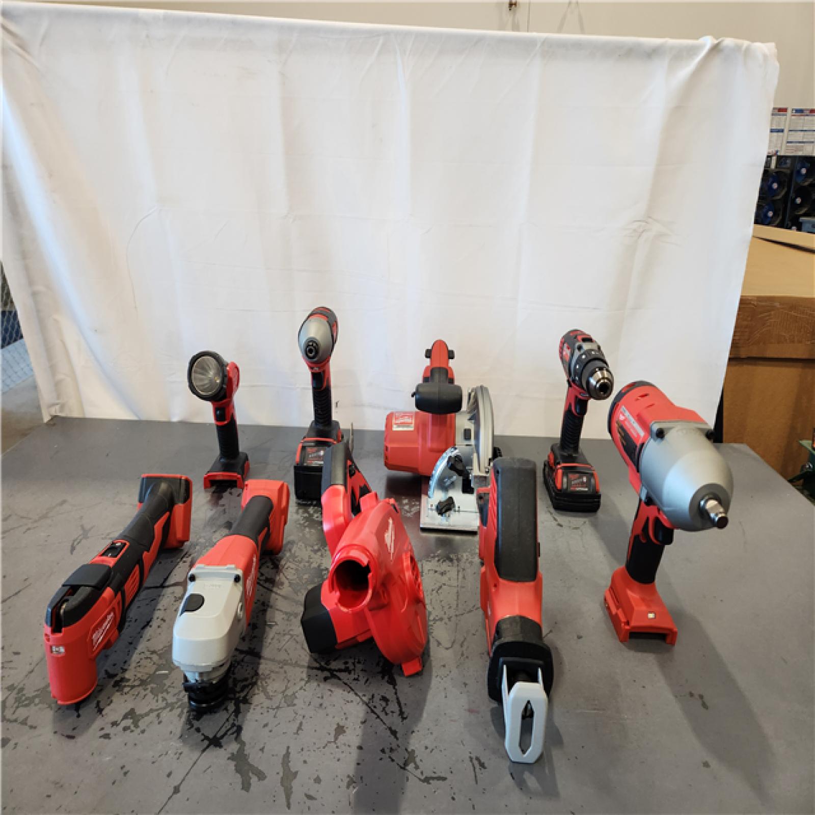 AS-IS- NEW M18 18-Volt Lithium-Ion Cordless Combo Kit 9-Tool with 2-Batteries  Charger and Tool Bag