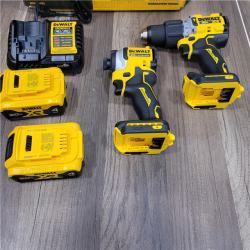 GOOD DEWALT 20V MAX XR Hammer Drill and ATOMIC Impact Driver 2 Tool Cordless Combo Kit with (2) 4.0Ah Batteries, Charger, and Bag