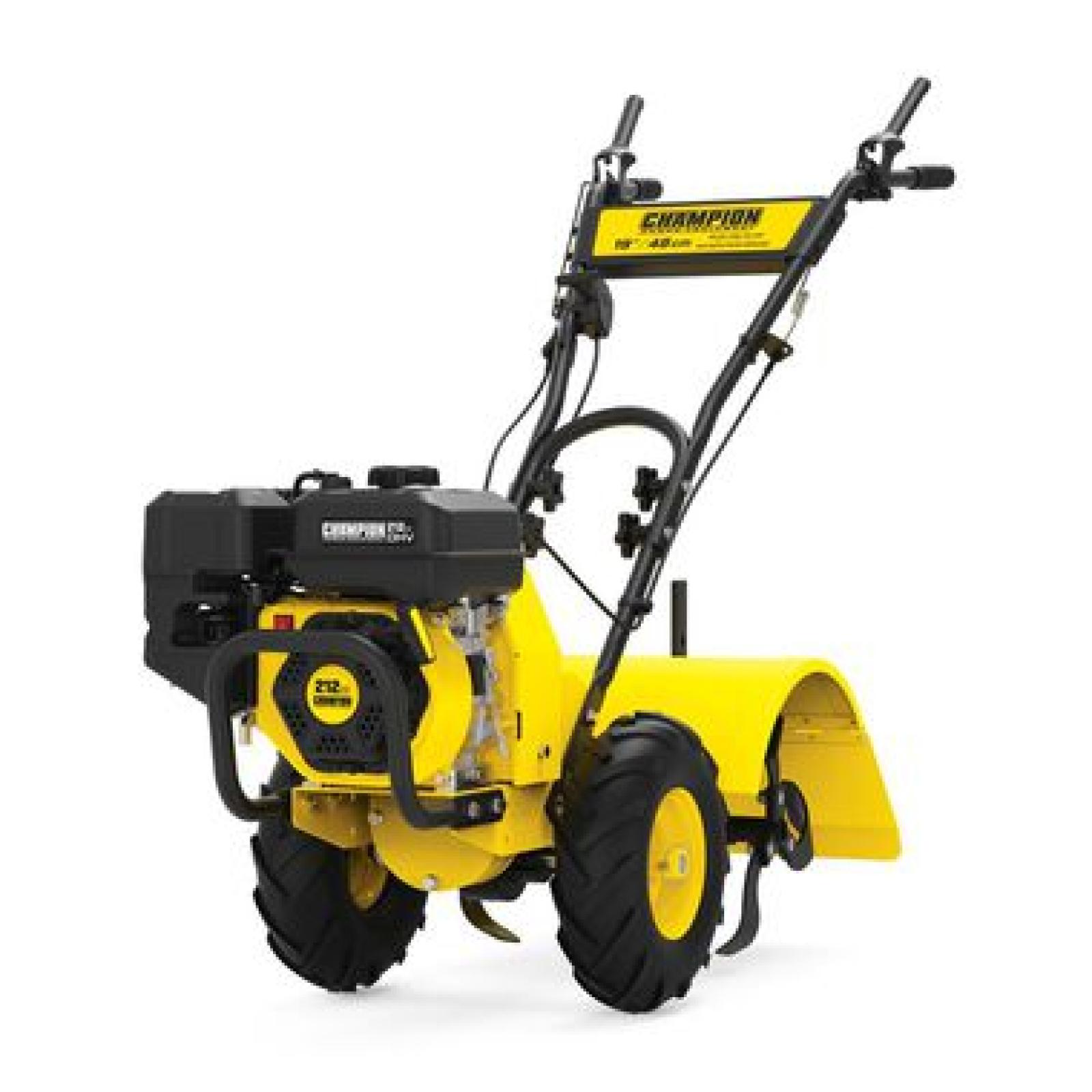 Phoenix AS-IS Champion Power Equipment Champion 19-Inch Counter Rotating Rear Tine Tiller with Self-Propelled Agricultural Tires