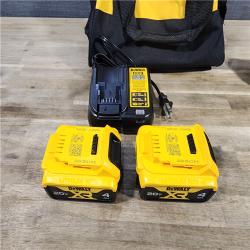 HOUSTON LOCATION - AS-IS DEWALT 2 Tool Cordless Combo Kit with (2) 4.0Ah Batteries, Charger, and Bag