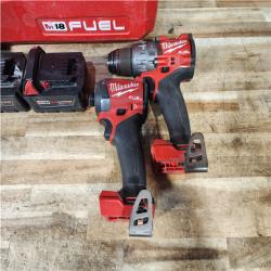 HOUSTON LOCATION - AS - IS Milwaukee FUEL 18V Lithium-Ion Brushless Cordless Hammer Drill and Impact Driver Combo Kit