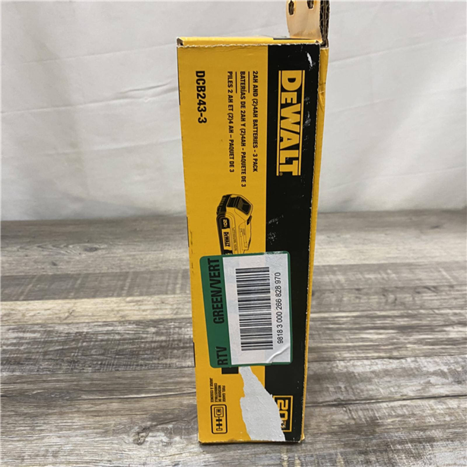NEW- DEWALT 20V MAX Lithium-Ion 2.0 Ah and (2) 4.0 Ah Battery Packs (3-Pack)