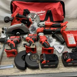 AS-IS Milwaukee 18-Volt Lithium-Ion Cordless (6-Tool) Combo Kit