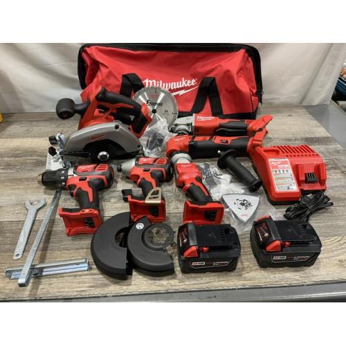 AS-IS Milwaukee 18-Volt Lithium-Ion Cordless (6-Tool) Combo Kit