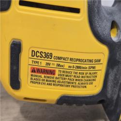AS-IS DEWALT ATOMIC 20V MAX Cordless Compact Reciprocating Saw (Tool Only)