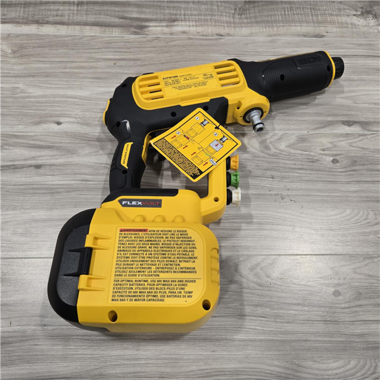 LIKE NEW! - DEWALT FLEXVOLT 60V MAX 1000 PSI Cordless Power Cleaner (Tool Only)
