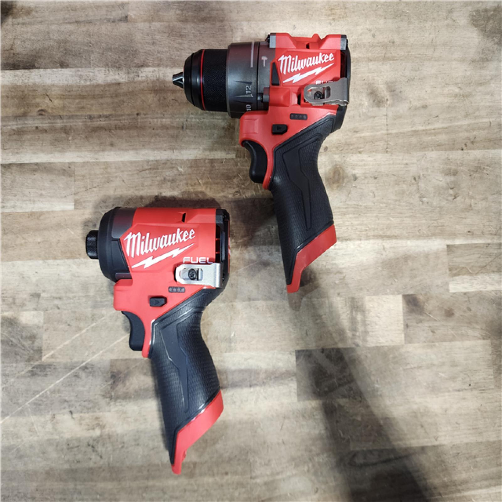 HOUSTON LOCATION - AS-IS Milwaukee 3497-22 12V Brushless Hammer Drill and Impact Driver Combo Kit
