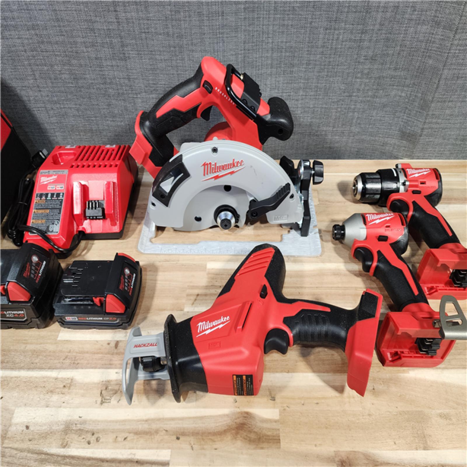HOUSTON LOCATION - AS-IS Milwaukee M18 4-Tool Combo Kit