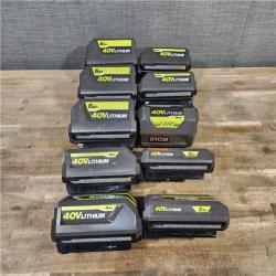 HOUSTON LOCATION - AS-IS RYOBI BATTERY PACK QTY - 10
