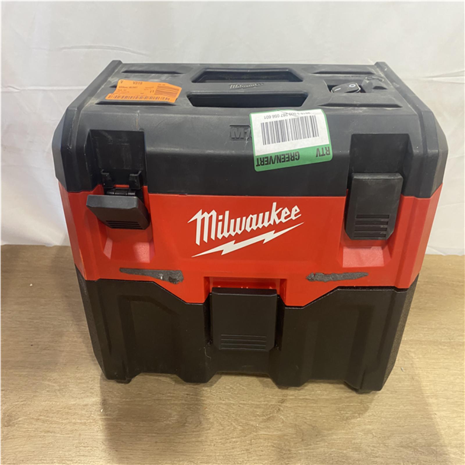 AS-IS Milwaukee 18-Volt 2 Gal. Lithium-Ion Cordless Wet/Dry Vacuum (Vacuum-Only)