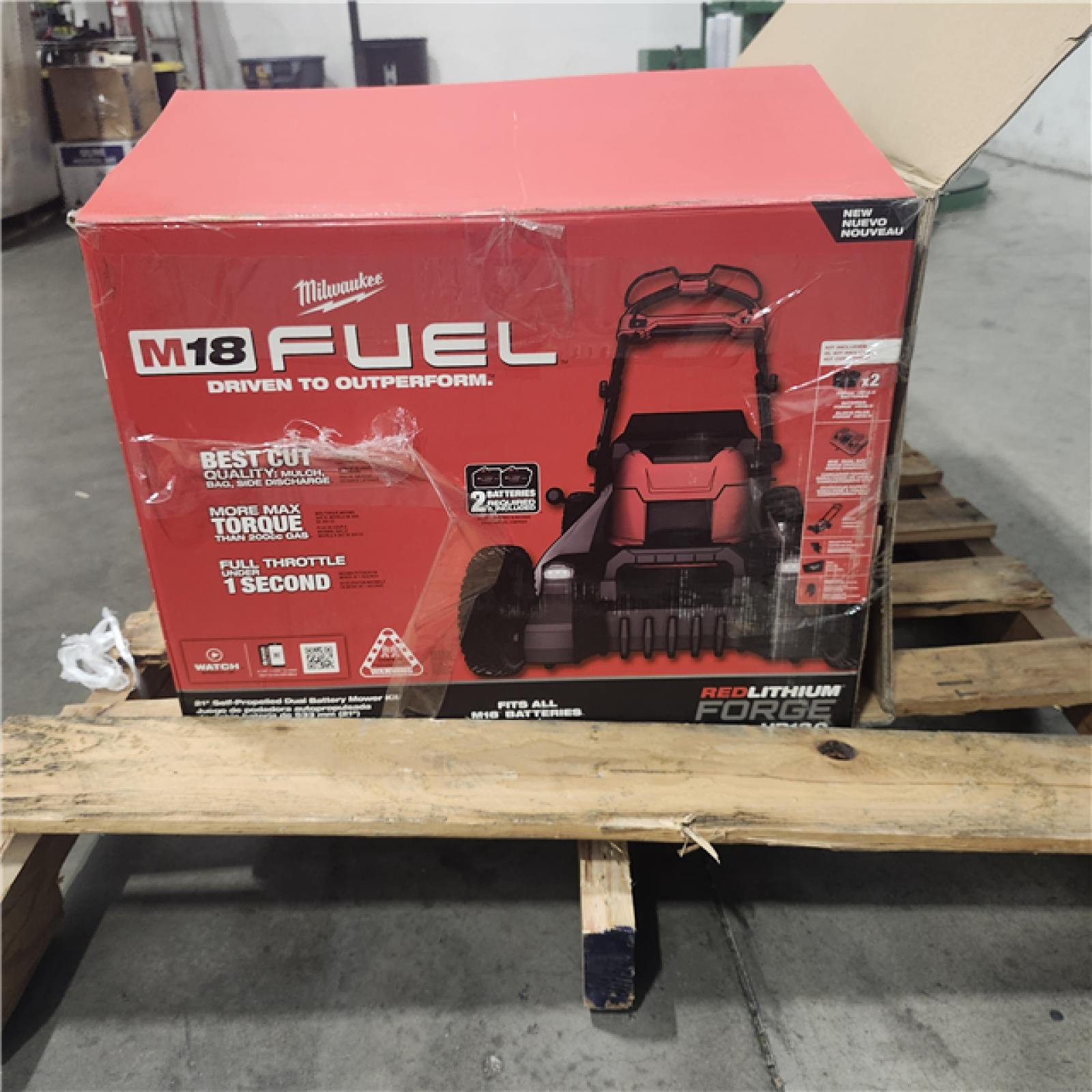 As-Is- M18 FUEL Brushless Cordless 21 in. Walk Behind Dual Battery Self-Propelled Mower W/(2) 12.0Ah Battery and Rapid Charger