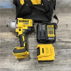 AS-IS DEWALT 20V MAX Lithium-Ion Cordless 1/2 in. Impact Wrench Kit