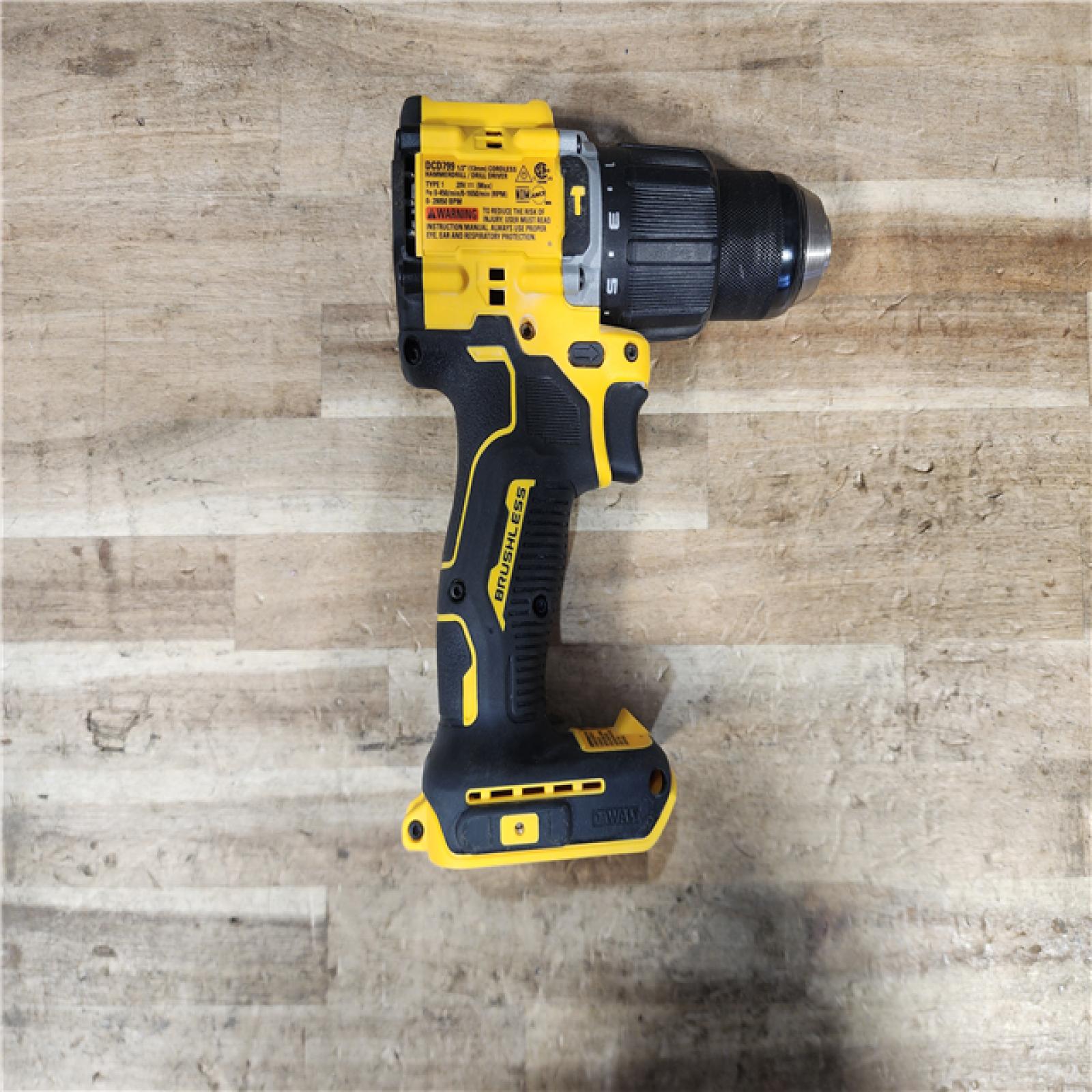 HOUSTON LOCATION - AS - IS DEWALT ATOMIC 20-Volt MAX Brushless Cordless 1/2 in. Hammer Drill (Tool-Only)