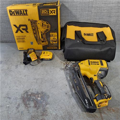 HOUSTON LOCATION - AS-IS DeWalt DCN660D1 20V 16 Gauge Cordless Angled Finish Nailer Kit W/ 2Ah Battery