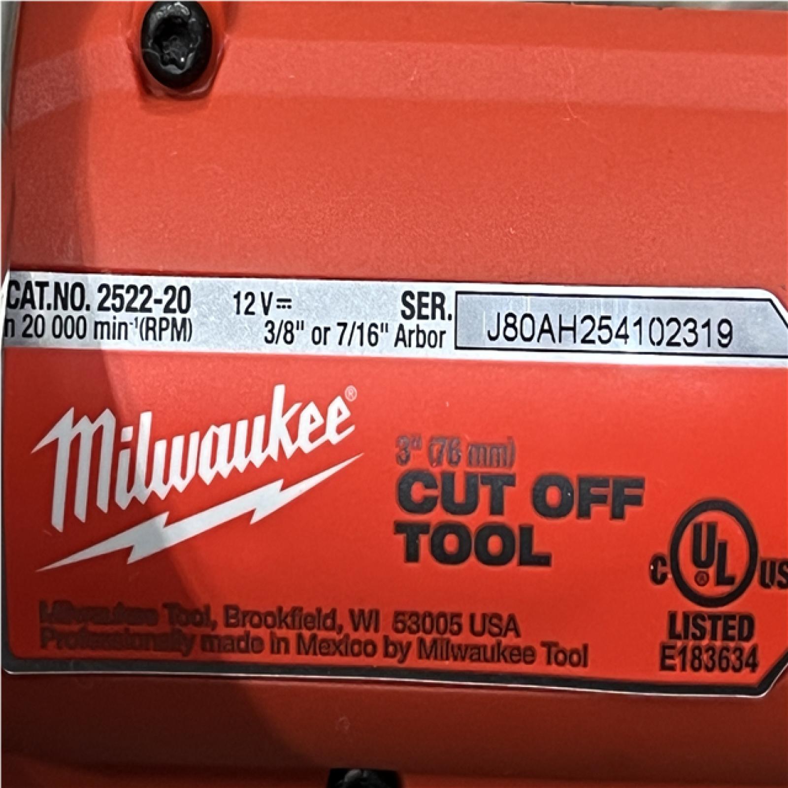 AS-IS Milwaukee FUEL 12V Lithium-Ion Brushless Cordless 3 in. Cut Off Saw (Tool-Only)