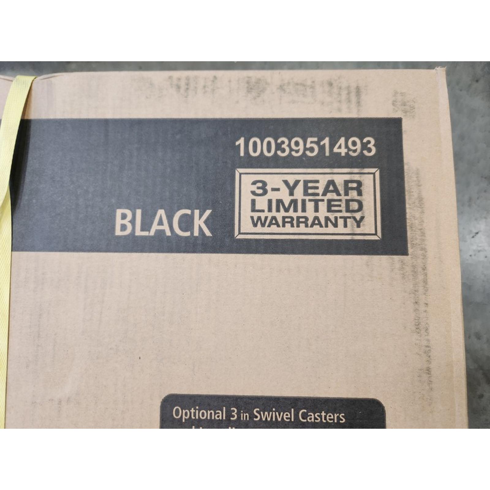 Phoenix NEW Husky 62 in. W x 24 in. D 2-Drawer Adjustable Height Black Workbench Table with Solid Wood Top (SEALED)