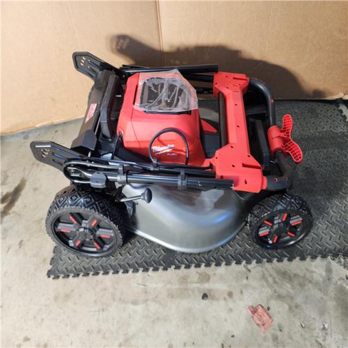 HOUSTON LOCATION - AS-IS M18 FUEL Brushless Cordless 21 in. Walk Behind Dual Battery Self-Propelled Mower W/(2) 12.0Ah Battery and Rapid Charger