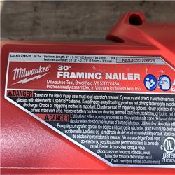 Houston Location AS-IS Milwaukee FUEL 3-1/2 in. 18-Volt 30-Degree Lithium-Ion Brushless Cordless Framing Nailer (Tool-Only)
