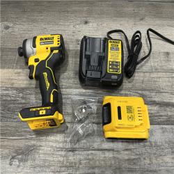 AS-IS DEWALT Atomic 20V Max Lithium-Ion Brushless Cordless Compact 1/4 in. Impact Driver Kit