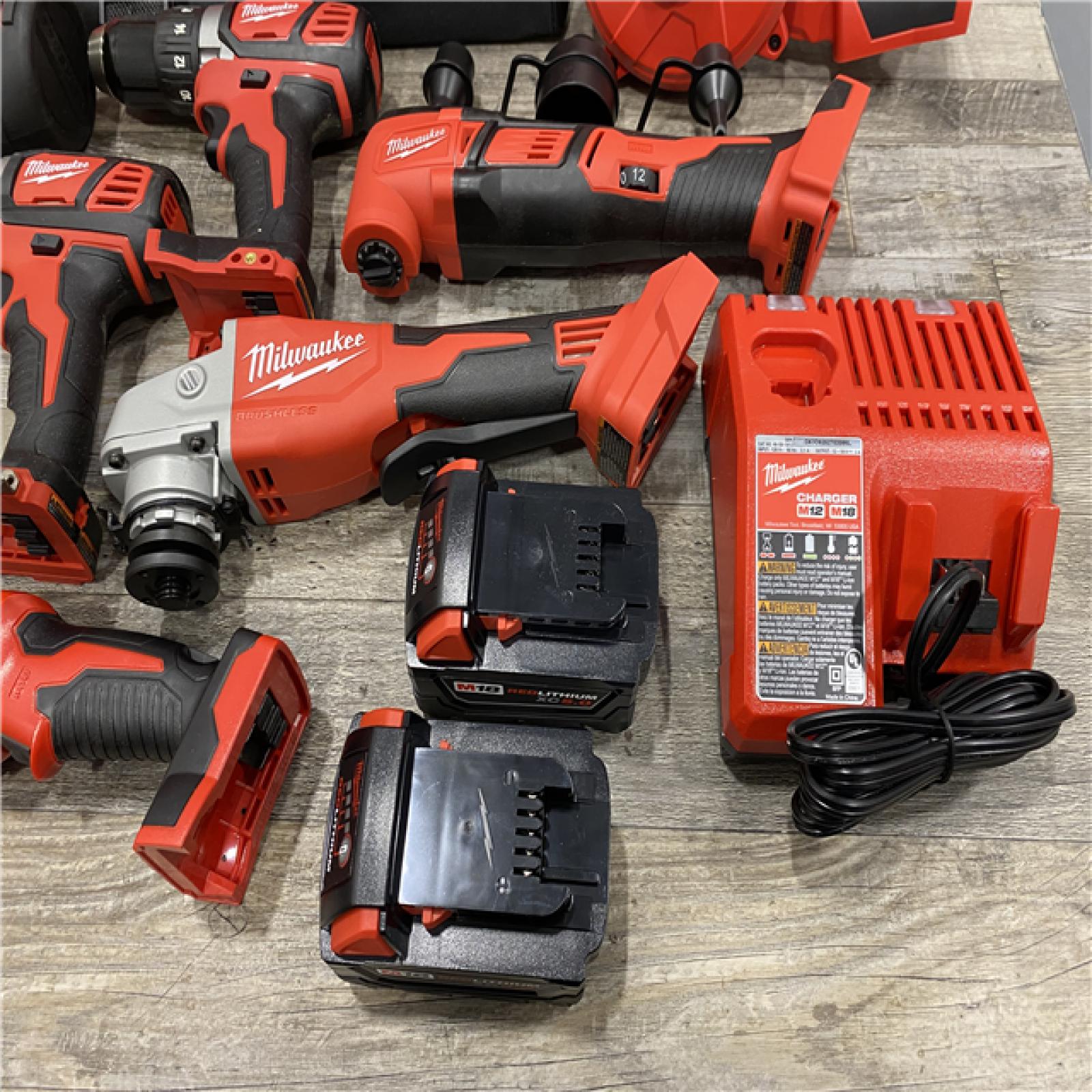 AS-IS Milwaukee 18-Volt Lithium-Ion Cordless (9-Tool) Combo Kit