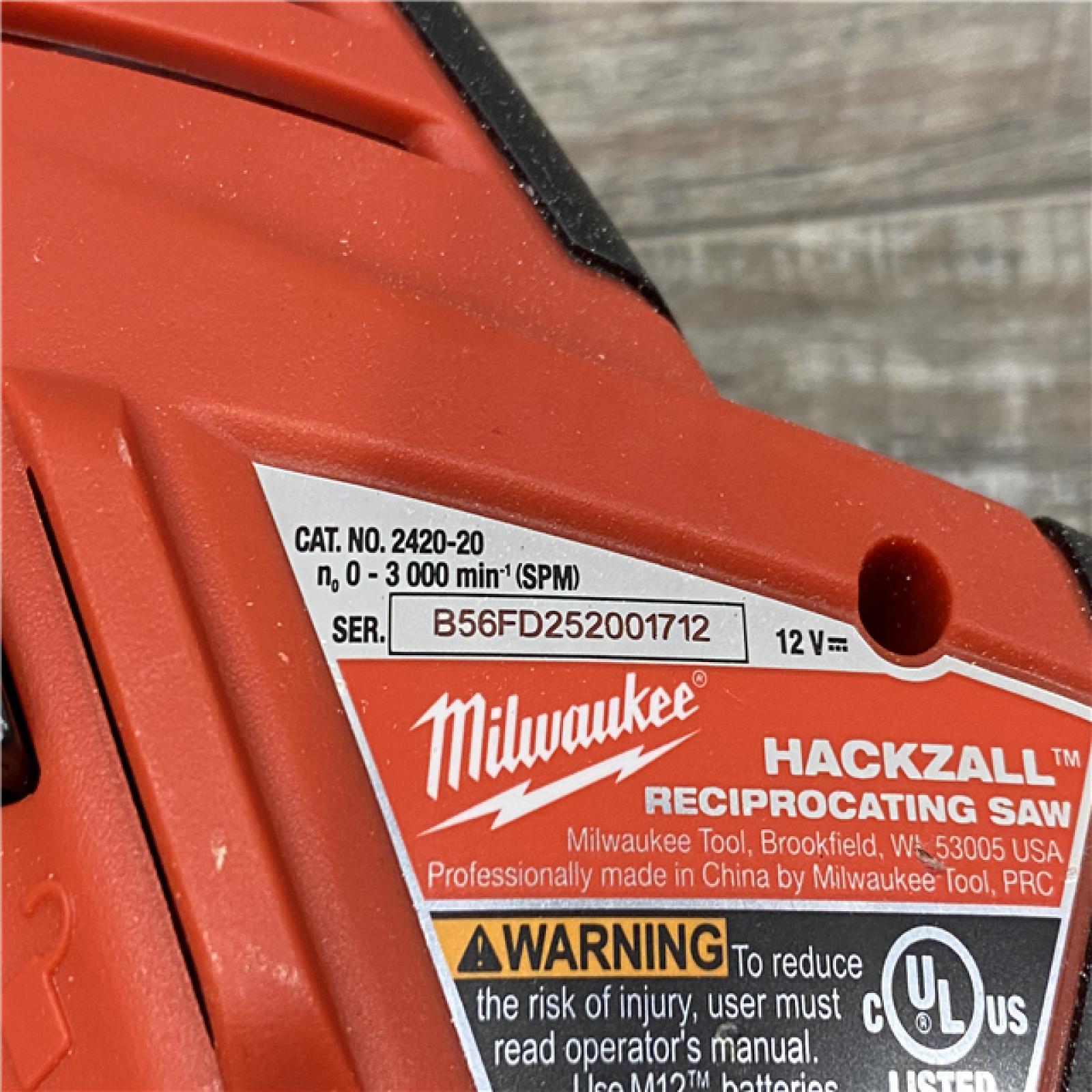 AS-IS Milwaukee 12V Lithium-Ion HACKZALL Cordless Reciprocating Saw Kit
