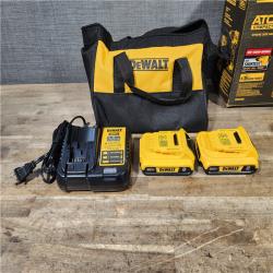 HOUSTON LOCATION - AS-IS Dewalt DCK225D2 20V MAX ATOMIC Brushless Compact Lithium-Ion 1/2 in. Cordless Drill Driver and 1/4 in. Impact Driver Combo Kit with 2 Batteries 2 Ah