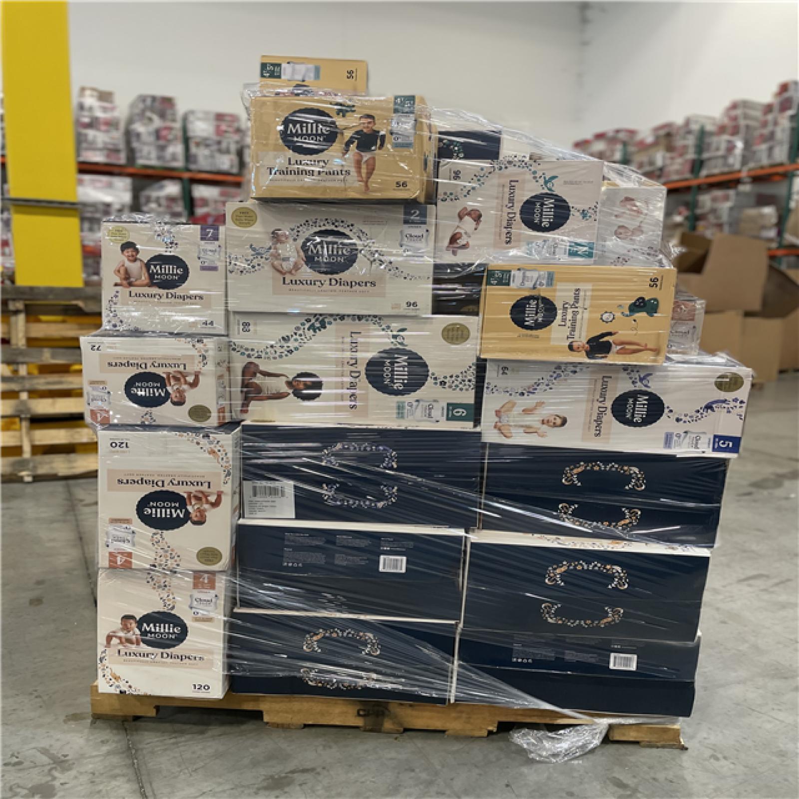 DALLAS LOCATION - BULLSEYE MIXED DIAPERS PALLET-(50 UNITS)