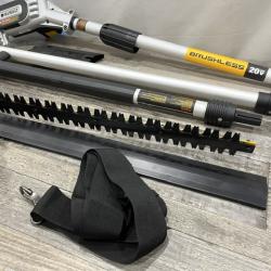 AS-IS DEWALT 20V MAX Cordless Lithium-Ion Pole Saw and Pole Hedge Trimmer Combo Kit