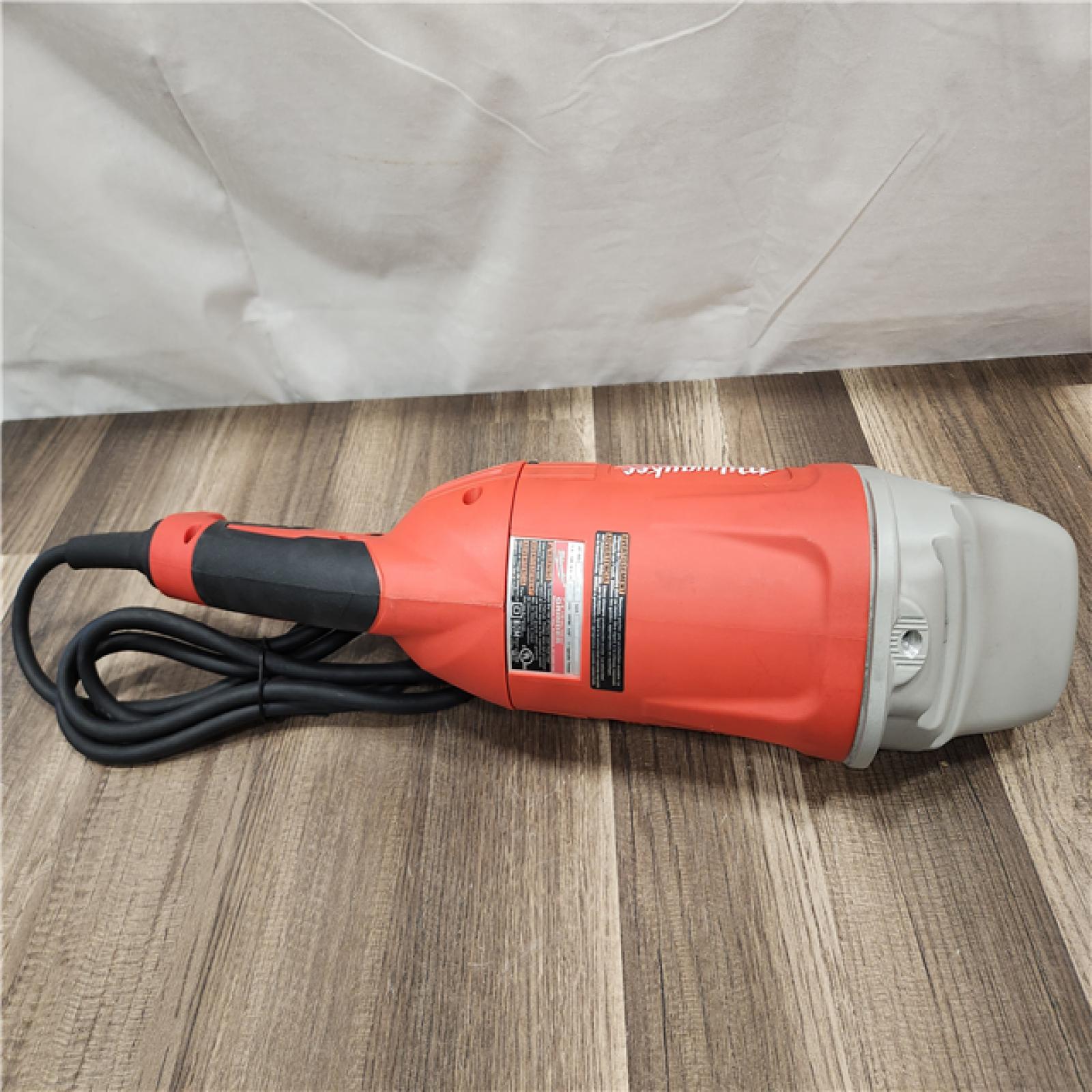 AS-IS- Milwaukee -9  120V 15A Corded Angle Grinder with Lock-on