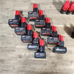 HOUSTON LOCATION - AS-IS MILWAUKEE BATTERY PACK QTY - 20