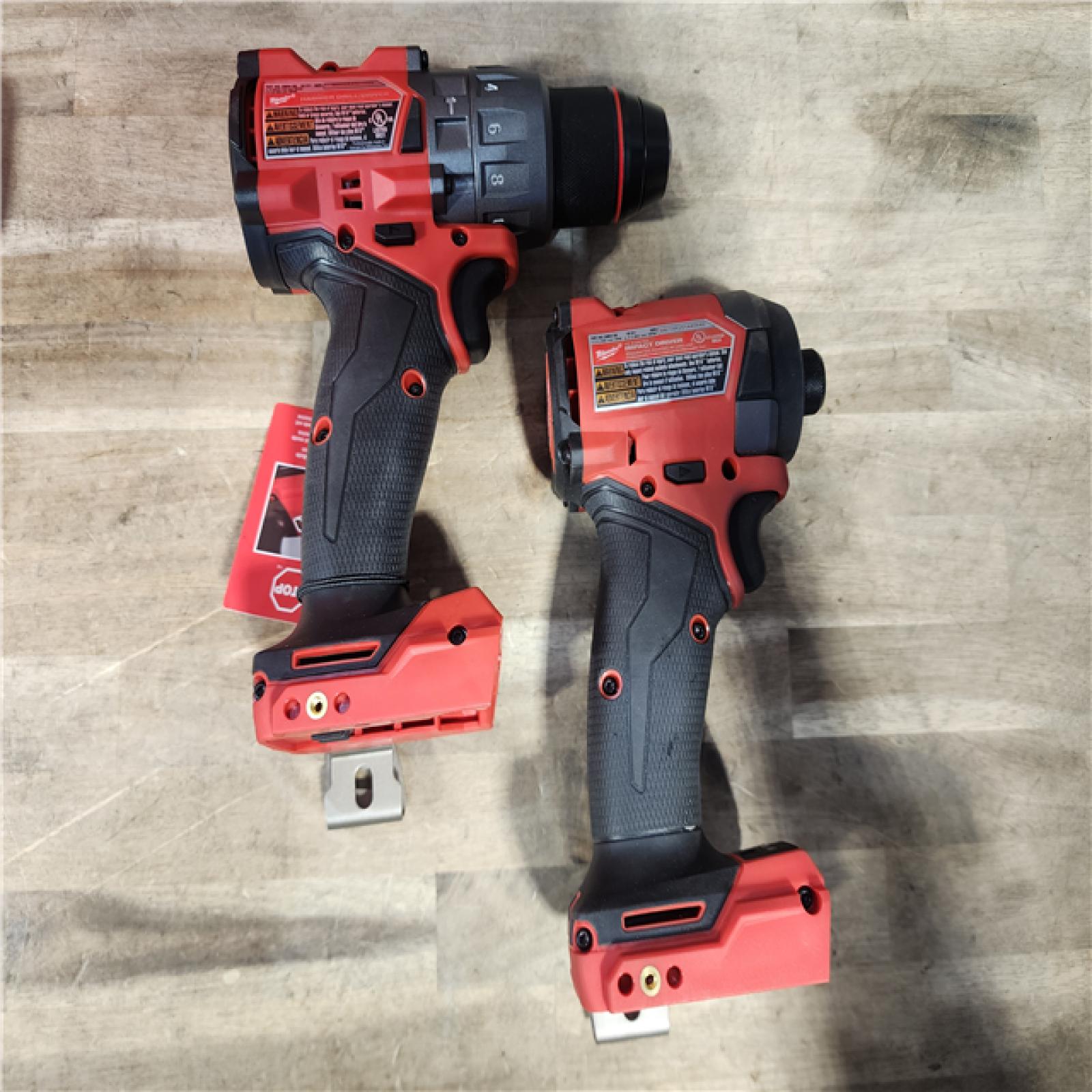HOUSTON LOCATION - AS-IS (APPEARS LIKE NEW) MILWAUKEE FUEL 18V Lithium-Ion Brushless Cordless Hammer Drill and Impact Driver Combo Kit