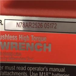 AS-IS Milwaukee 18-Volt Lithium-Ion Brushless 1/2 in. High Torque Impact Wrench with Friction Ring (Tool-Only)