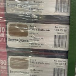 DALLAS LOCATION -  Lifeproof Designer Series Smyrna Cypress 30 MIL 9in.W x 48in. L Waterproof Click Lock Luxury Vinyl Plank Flooring(17.44sq.ft/case)PALLET-(32 CASES)