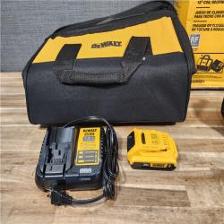 HOUSTON LOCATION - AS-IS (APPEARS LIKE NEW) DEWALT 20V MAX Lithium-Ion 15-Degree Electric Cordless Roofing Nailer Kit