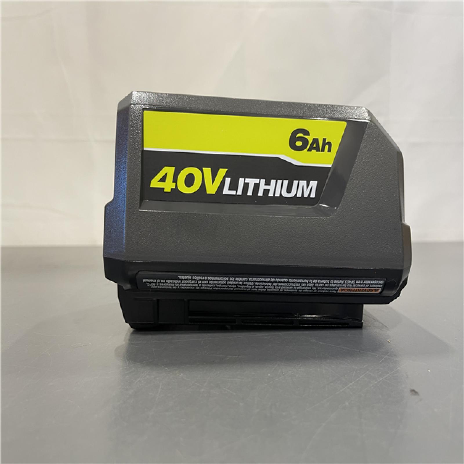 AS-IS  RYOBI 40-Volt 6.0 Ah High Capacity Lithium-Ion Battery