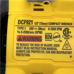 AS-IS DEWALT ATOMIC 20V MAX Cordless Brushless 1/2 in. Variable Speed Impact Wrench (Tool Only)