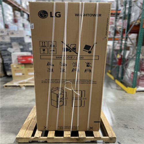 DALLAS LOCATION - LG WashTower Stacked SMART Laundry Center 4.5 Cu.Ft. Front Load Washer & 7.4 Cu.Ft. Electric Dryer in White