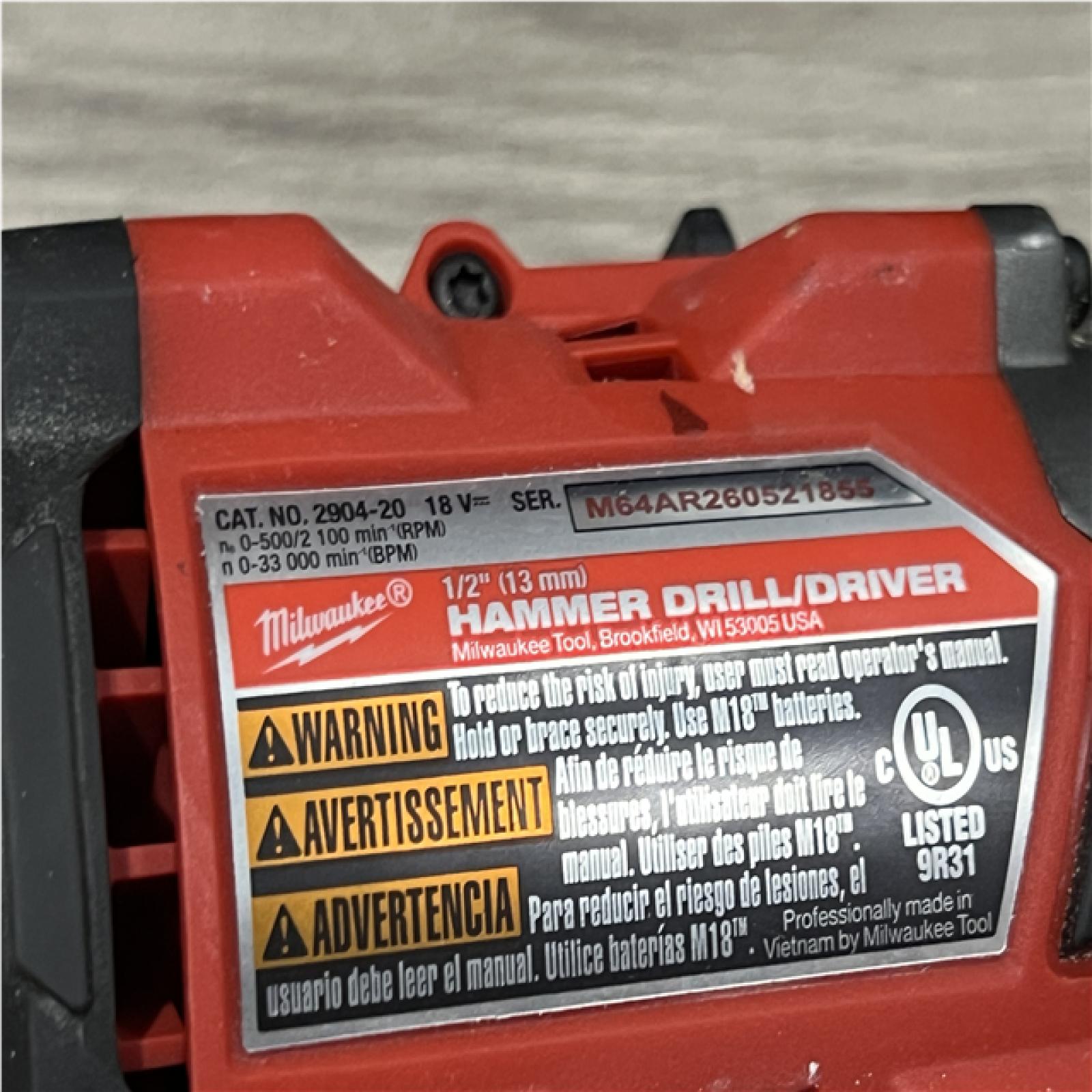 AS-IS Milwaukee FUEL 18V Lithium-Ion Brushless Cordless Hammer Drill and Impact Driver Combo Kit