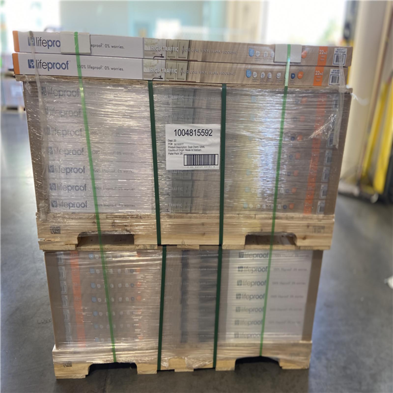 DALLAS LOCATION - Lifeproof Dusk Cherry 22 MIL x 8.7 in. W x 48 in. L Click Lock Waterproof Luxury Vinyl Plank Flooring (20.1 sqft/case) - 64 CASES