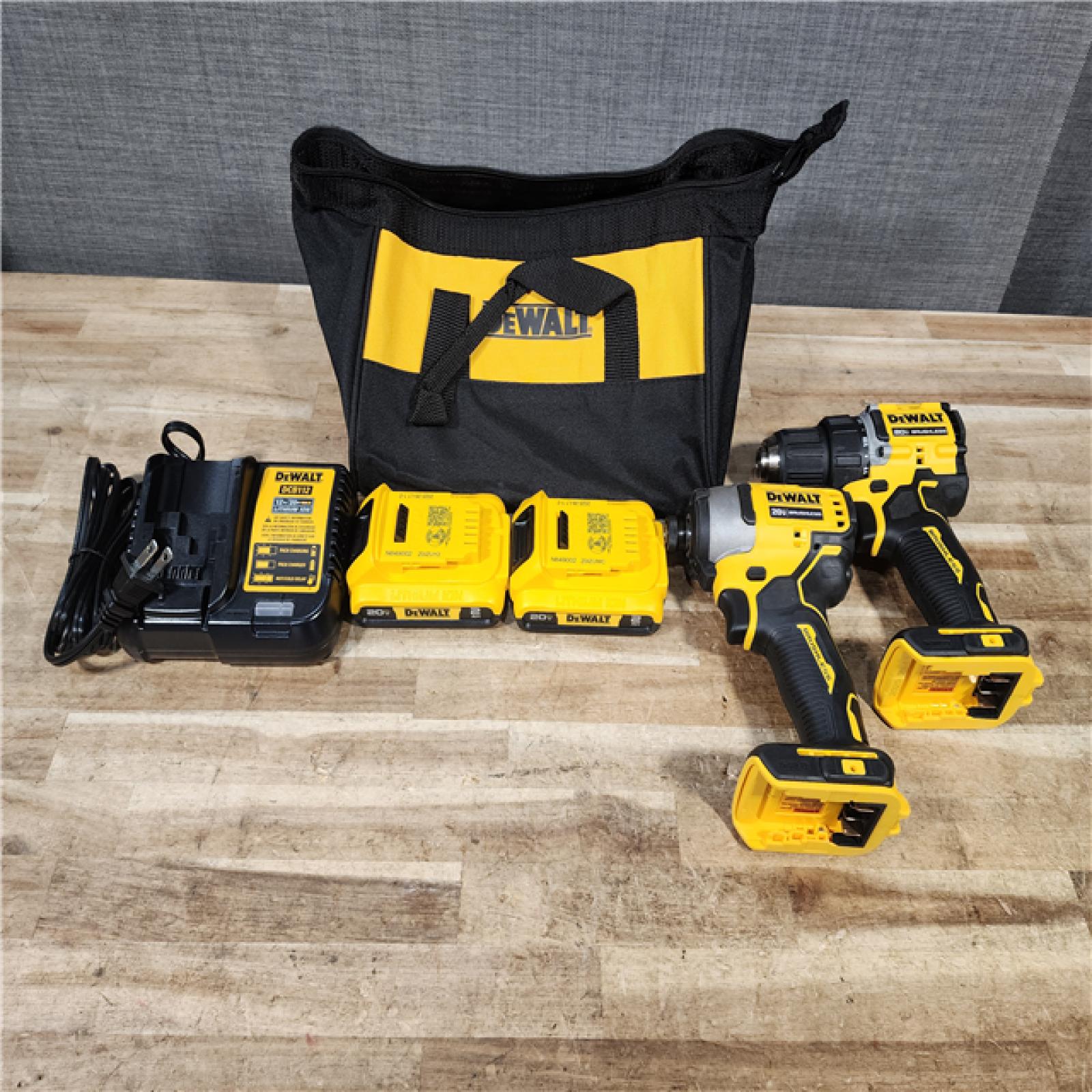HOUSTON LOCATION - AS - IS DEWALT ATOMIC 20-Volt MAX Lithium-Ion Cordless Combo Kit