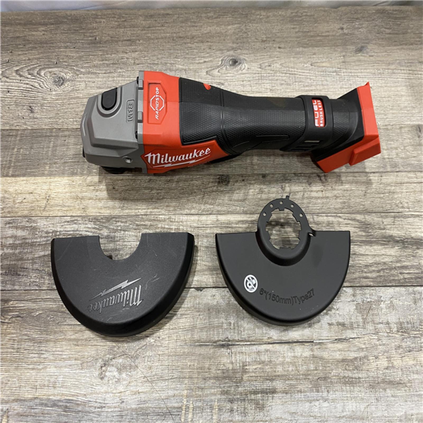 AS-IS Milwaukee FUEL 18-Volt Lithium-Ion Brushless Cordless 4-1/2 in./6 in. Braking Grinder with Paddle Switch (Tool-Only)