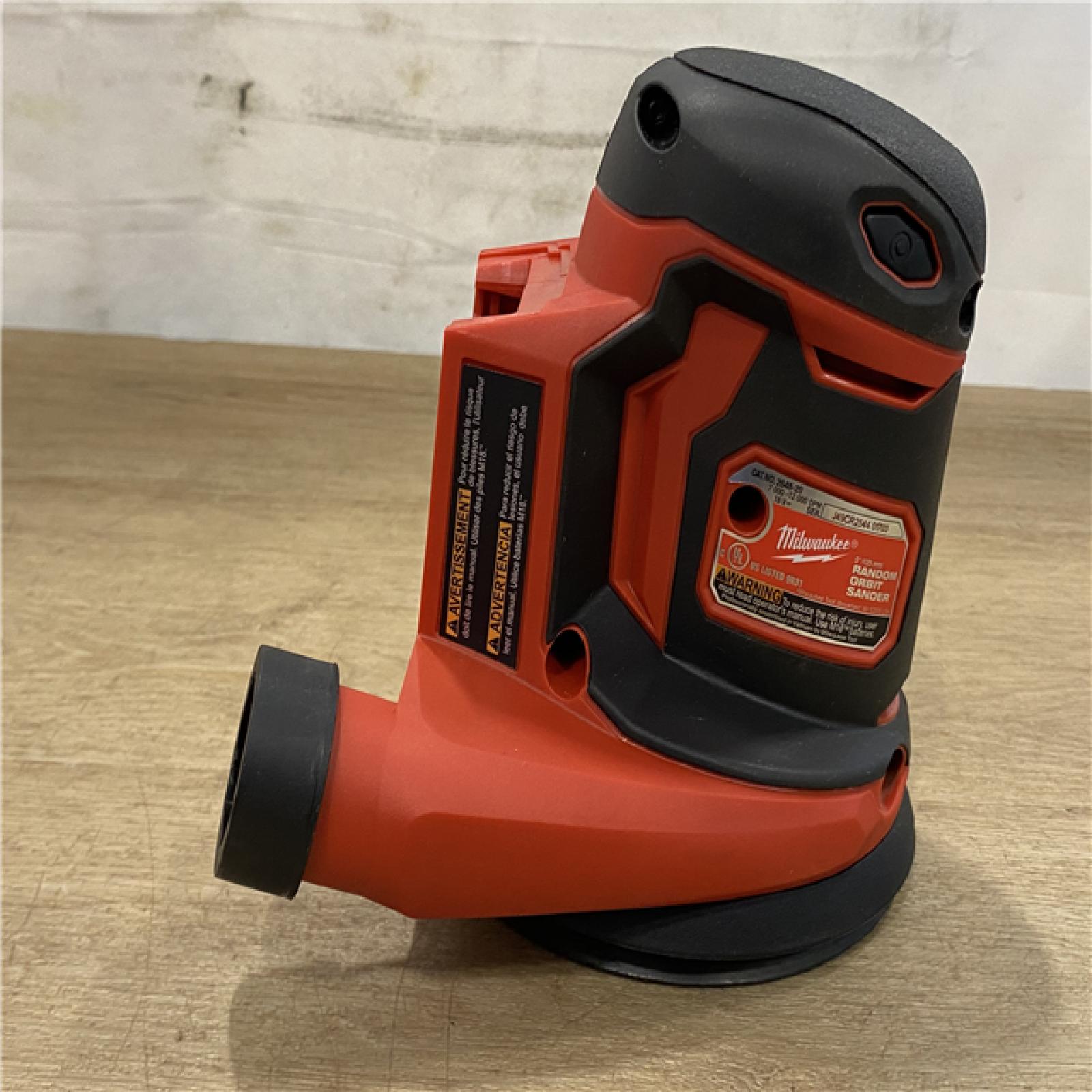 AS-IS Milwaukee FUEL 12V Lithium-Ion Brushless Cordless 6 in. Random Orbital Sander (3/16 in. Orbit) Tool-Only