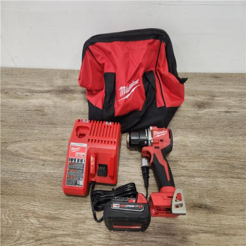 Phoenix Location NEW Milwaukee M18 18V Lithium-Ion Brushless Cordless 1/2 in. Compact Drill/Driver with M18 5.0Ah Battery and Charger