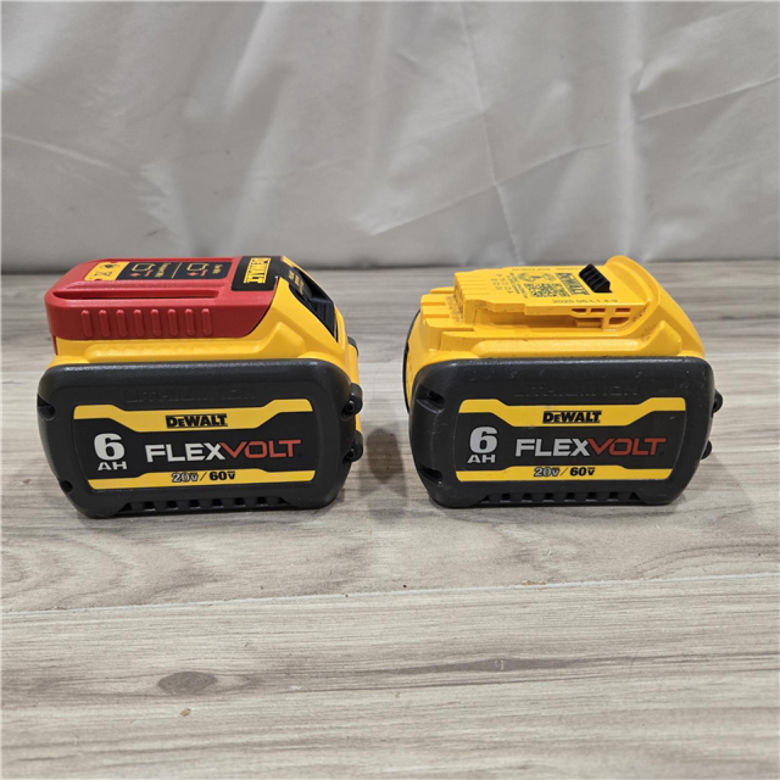 AS-IS DEWALT FLEXVOLT 20-Volt/60-Volt MAX Lithium-Ion 6.0Ah Battery Pack (2-Pack)