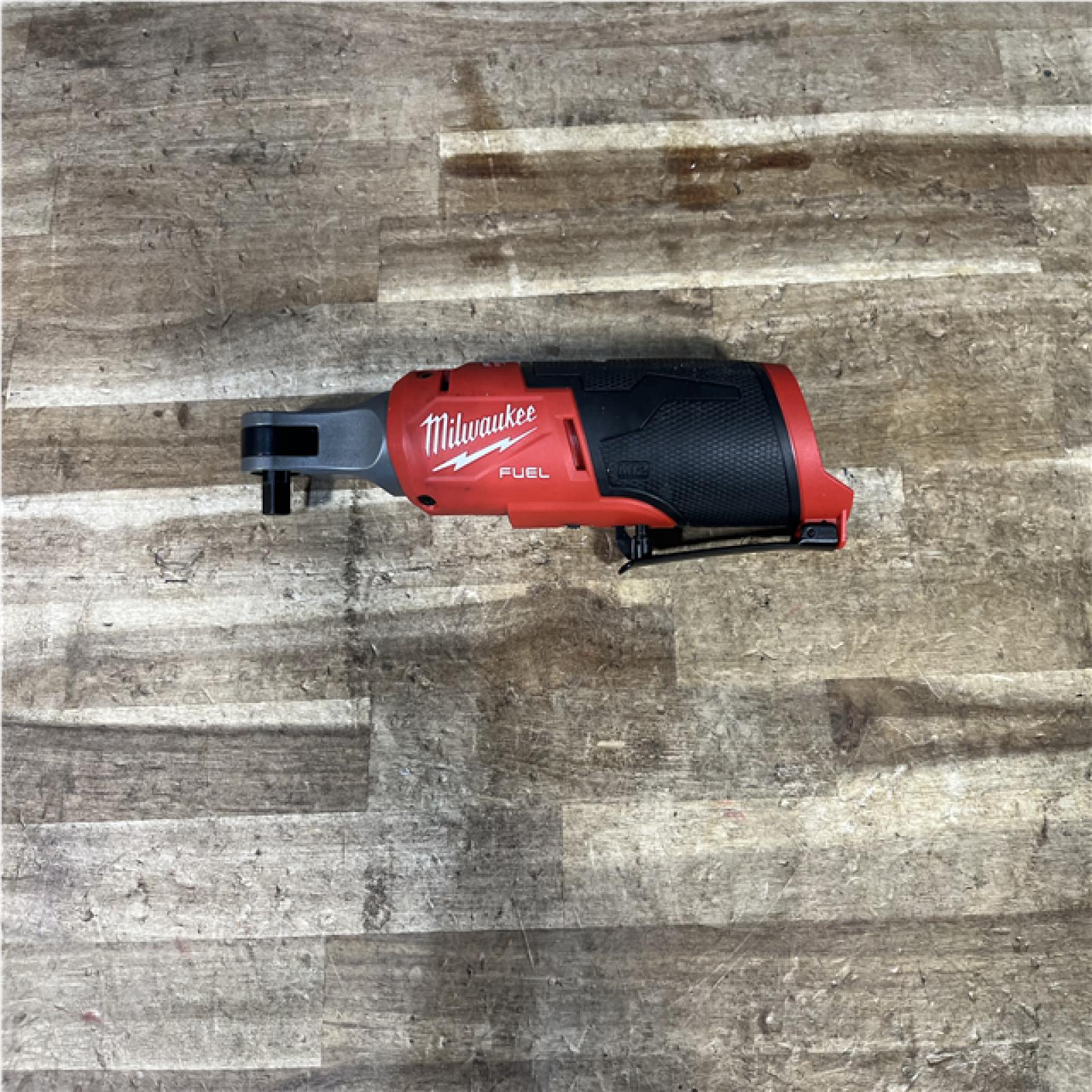Houston Location AS-IS Milwaukee FUEL 12-Volt Lithium-Ion Brushless Cordless High Speed 3/8 in. Ratchet (Tool-Only)