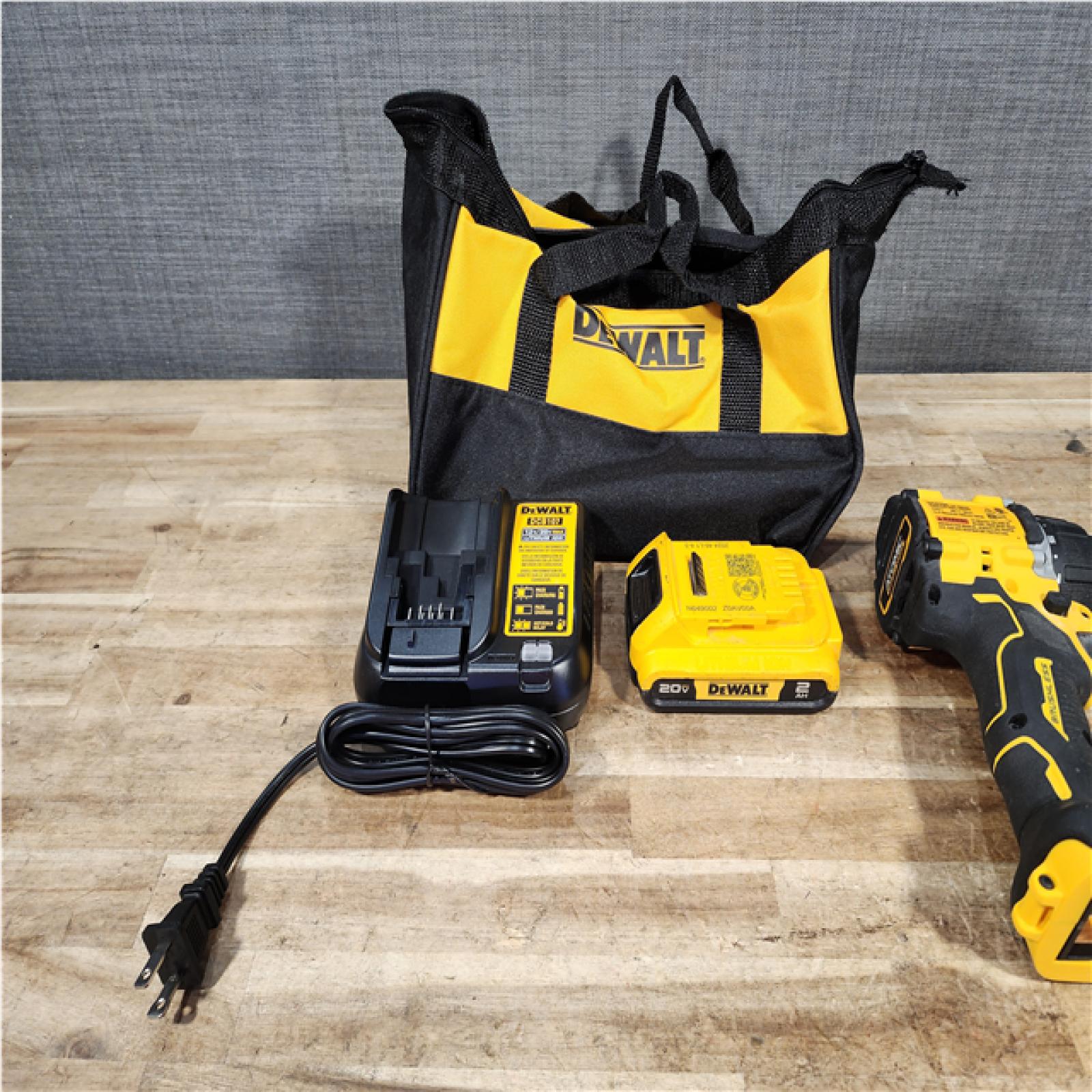 HOUSTON LOCATION - AS - IS DEWALT Atomic 20V Lithium-Ion Cordless Compact 1/2 in. Drill/Driver Kit