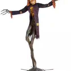 DALLAS LOCATION - AS-IS Home Accents Holiday 15 ft. Gruesome Grounds Giant-Sized Animated LED Worricrow H10
